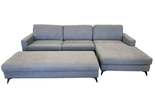 Morty 2.5s with Reversible Chaise + Large Ottoman